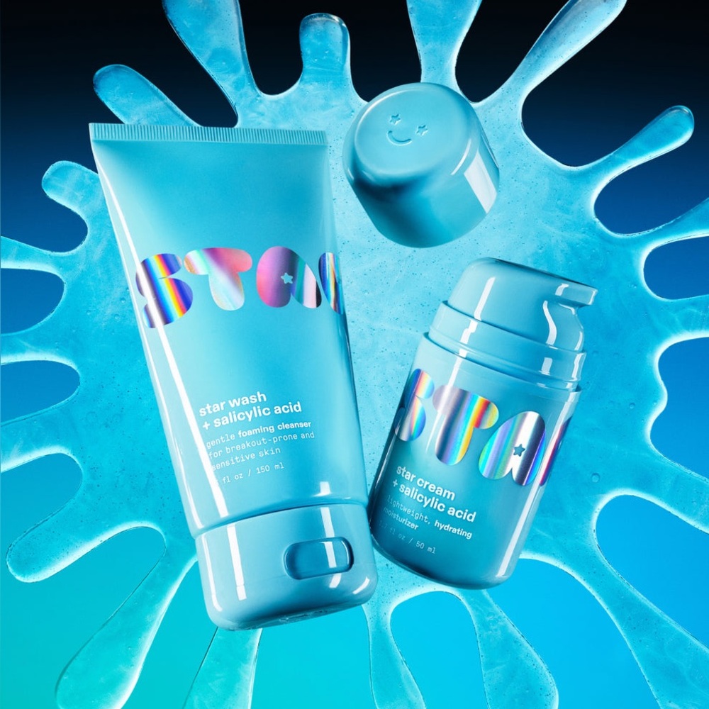 Sal acid skincare duo.Oil free;vegan; cruelty free; dermatologist tested.